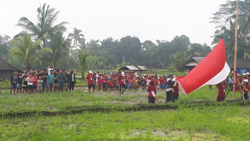 Upacara bendera memperingati 73 tahun Indonesia Merdeka